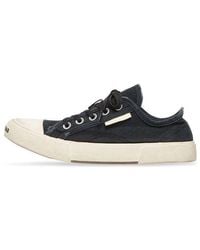 Balenciaga - Paris Low Top Sneakers Destroyed Cotton And Rubber' - Lyst
