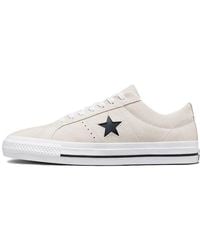Converse - One Star Pro Suede Low 'Egret' - Lyst