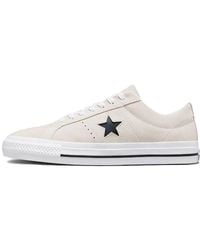 Converse - One Star Pro Suede Low 'Egret' - Lyst