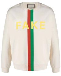 Gucci Fake/not-print Sweatshirt for Men | Lyst