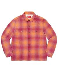 Supreme - Shearling Lined Flannel Shirt - Lyst