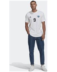 adidas - Lil Number T M Printing Soccer/Football Sports Short Sleeve - Lyst