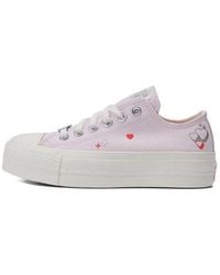 Converse - (Wmns) Chuck Taylor All Star Lift Platform Y2K Heart Low Top 'Pale' - Lyst