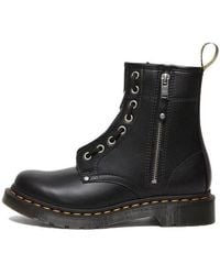 Dr. Martens - 1460 Double Zip Leather Lace Up Boots - Lyst