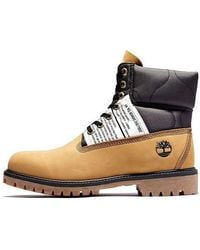 Timberland - Premium 6 Inch Leather And Fabric Boots 'Wheat Nubuck With' - Lyst