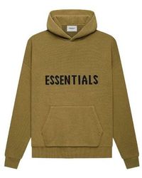 Fear Of God - Fw21 Knit Pullover Logo Hoodie 'Amber' - Lyst