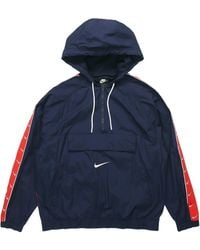 Nike - Sportswear Big Swoosh Hooded Long Sleeve Color Block Jacket Cd0420-451 Colorblock - Lyst