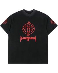 Balenciaga - Metal Bb Stencil T-Shirt - Lyst