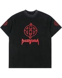 Balenciaga - Metal Bb Stencil T-Shirt - Lyst