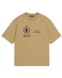 Balenciaga - X Wfp T-Shirt Medium Fit 'Khaki' - Lyst