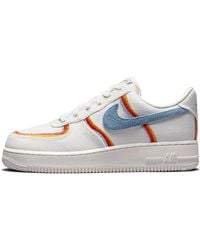Nike - (Wmns) Air Force 1 Low 'Sail Denim Swoosh' - Lyst