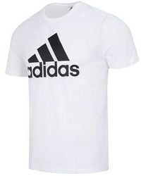 adidas - Essentials Single Jersey Big Logo Tee - Lyst