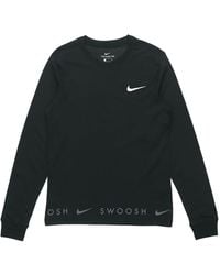 Nike - Sportswear Swoosh Casual Sports Crew-Neck Long Sleeve - Lyst