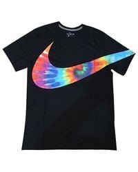 Nike - Sportswear Big Swoosh Tee Background Hook Short Sleeve - Lyst