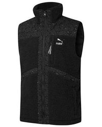 PUMA - Paisley Woven Sherpa Vest - Lyst