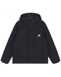 New Balance - Logo Hooded Jacket - Lyst