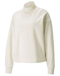 PUMA - Long Sleeve Sweater - Lyst