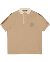 Gucci - Stretch Cotton Piquet Polo Shirt - Lyst