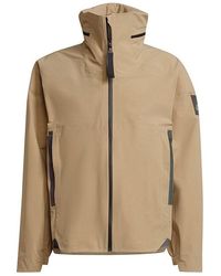 adidas - Myshelter Jkt Outdoor Sports Rainproof Loose Hooded Logo Khaki Jacket - Lyst