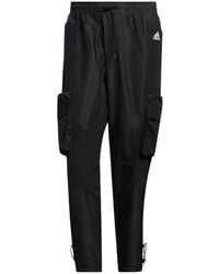 adidas - Solid Color Pocket Logo Printing Straight Lacing Sports Pants/Trousers/Joggers - Lyst
