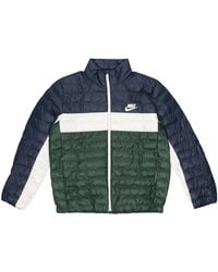 Nike - Athleisure Casual Sports Stand Collar Protection Against Cold Stay Warm Jacket Colorblock - Lyst
