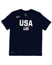 Nike - World Cup Dream Team Quick Dry Short Sleeve Navy Dark - Lyst