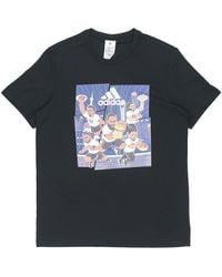 adidas - Shanghai Tee Basketball Sports Short Sleeve - Lyst