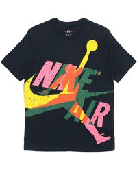 Nike - As Ss Ctn Jm Ccs Hbr Crew Printed Short Sleeve Tee - Lyst