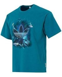 adidas - Originals Y2K Tee 4 Element Large Logo Printing Athleisure Casual Sports Short Sleeve Couple Style - Lyst