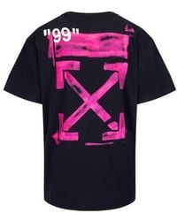 Off-White c/o Virgil Abloh - Arrow Pattern Short Sleeve Loose Fit T-Shirt - Lyst