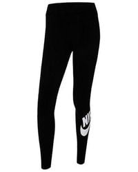 Nike - (Wmns) Sportswear Essential High-Waisted Logo Leggings - Lyst