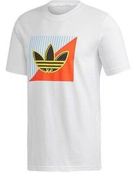 adidas - Originals Logo Round Neck Training Breathable Short Sleeve - Lyst