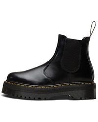 Dr. Martens - 2976 Quad Leather Platform Chelsea Boots - Lyst