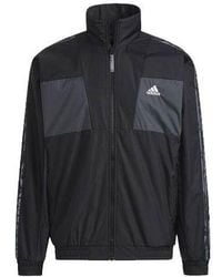 adidas - Limited Reversible Fleece Lined Colorblock Stand Collar Logo Jacket - Lyst