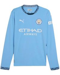 PUMA - Manchester City 24/25 Home Long Sleeve Jersey - Lyst