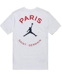 Nike - Paris Saint-Germain Logo Printing Sports Round Neck Short Sleeve - Lyst