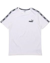 PUMA - Taping Logo T-Shirt - Lyst