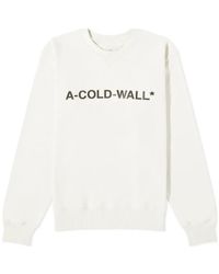 A_COLD_WALL* - Logo Crew Sweat - Lyst