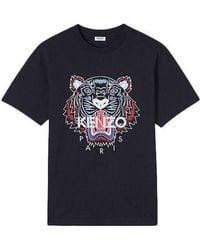 KENZO - Tiger Head T-Shirt - Lyst