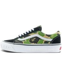Vans - X Bape Abc Lx Old Skool 'Multi Color Camo' - Lyst