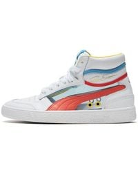 PUMA - Ralph Sampson Mid Glass /Hot Coral/Ethereal' - Lyst