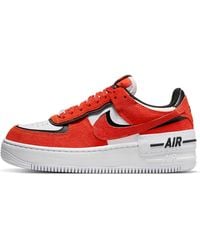Nike - (Wmns) Air Force 1 Shadow 'Cracked Leather - Lyst