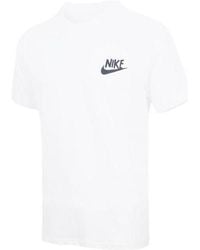Nike - Sportswear Logo Alphabet Printing Round Neck Short Sleeve T-Shirt - Lyst