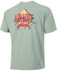 Nike - Air Logo Printing Sports Round Neck Short Sleeve - Lyst