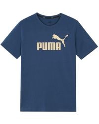 PUMA - Logo Printed Short Sleeve Tee - Lyst