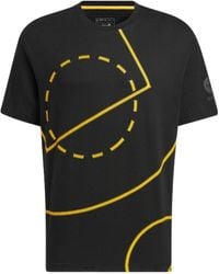 adidas - Neo Geometry Pattern Printing Round Neck Short Sleeve T-Shirt - Lyst