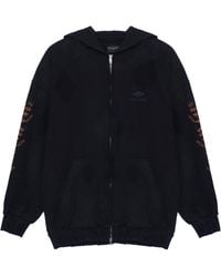 Balenciaga - Heavy Metal Zip-Up Hoodie Small Fit Faded' - Lyst