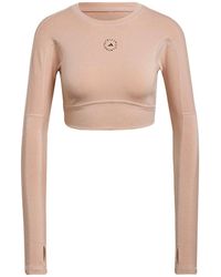 adidas - (Wmns) By Stella Mccartney Truestrength Cropped Long Sleeve - Lyst