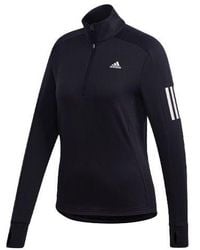 adidas - (Wmns) Logo Stripe Printing Running Stand Collar Jacket - Lyst
