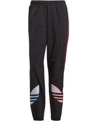 adidas - Originals Tricol Swtpant Contrasting Colors Stripe Logo Bundle Feet Sports Pants - Lyst